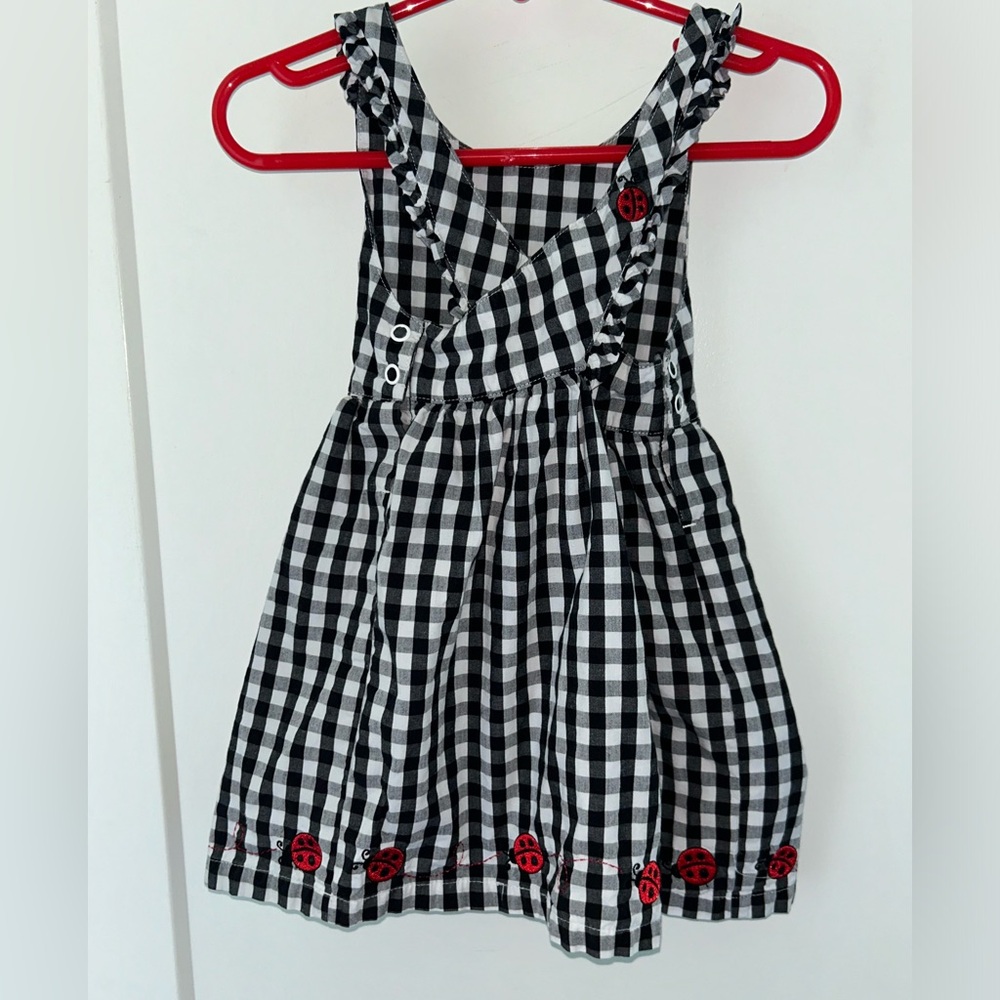 vintage Gymboree lil lady bug pinafore/bloomer set 12-18 months EUC - Picture 5 of 11